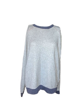 Sub-urban Riot Sweater grey with navy trim large